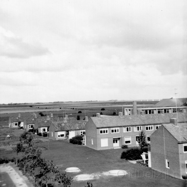 Siriusstraat met in de achtergrond nog weilanden1965.jpg